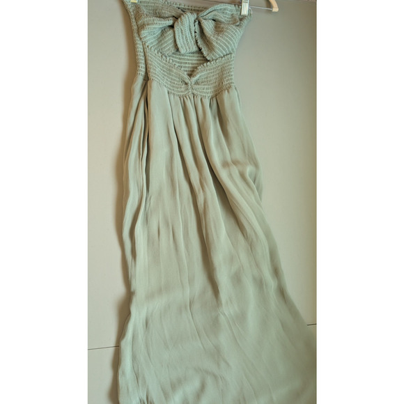 NWD Reformation Hibiscus Maxi Dress Gown Size S Seafoam #2A504 - Picture 4 of 13